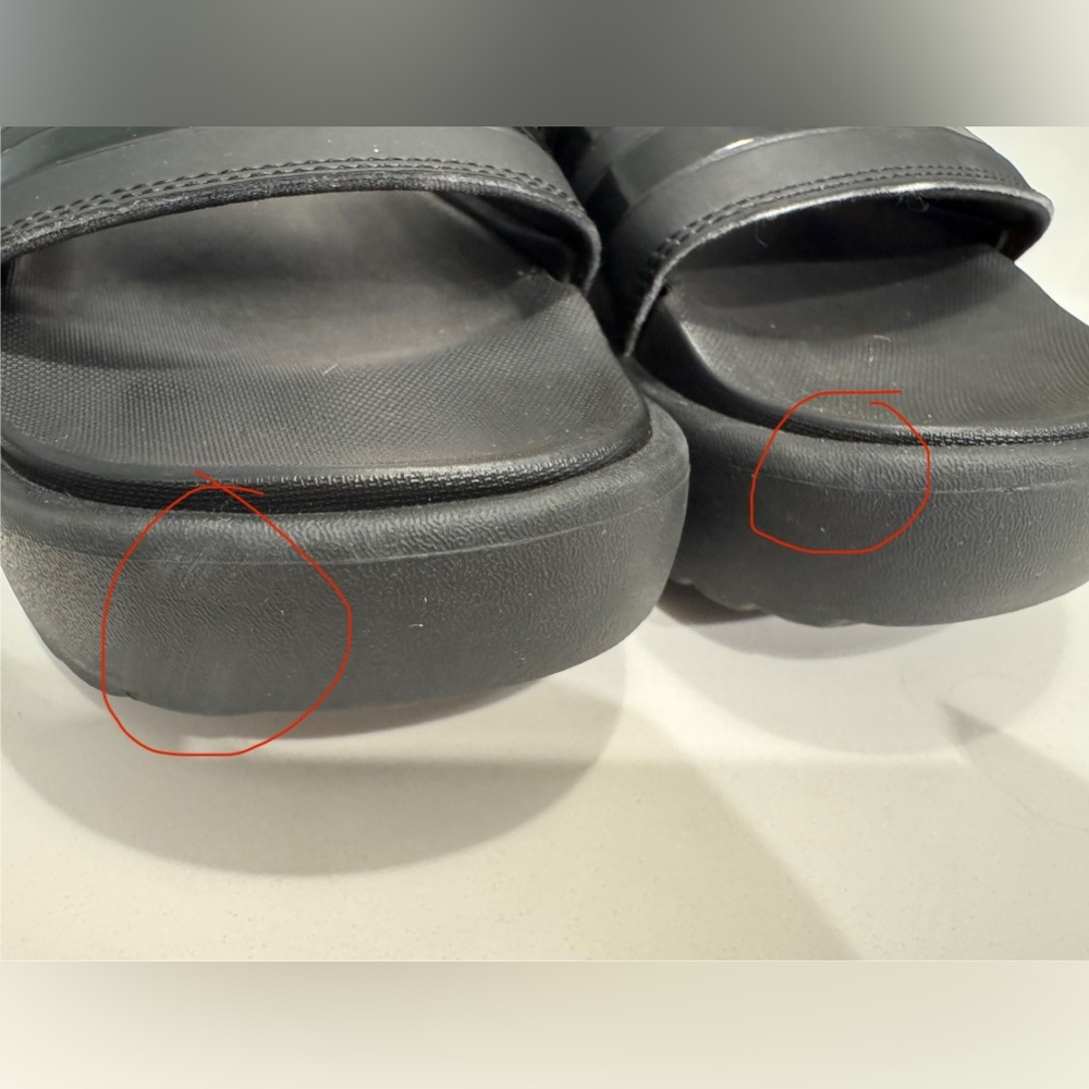 Adidas Women's Black Slide Sandals - Picture 5 of 6